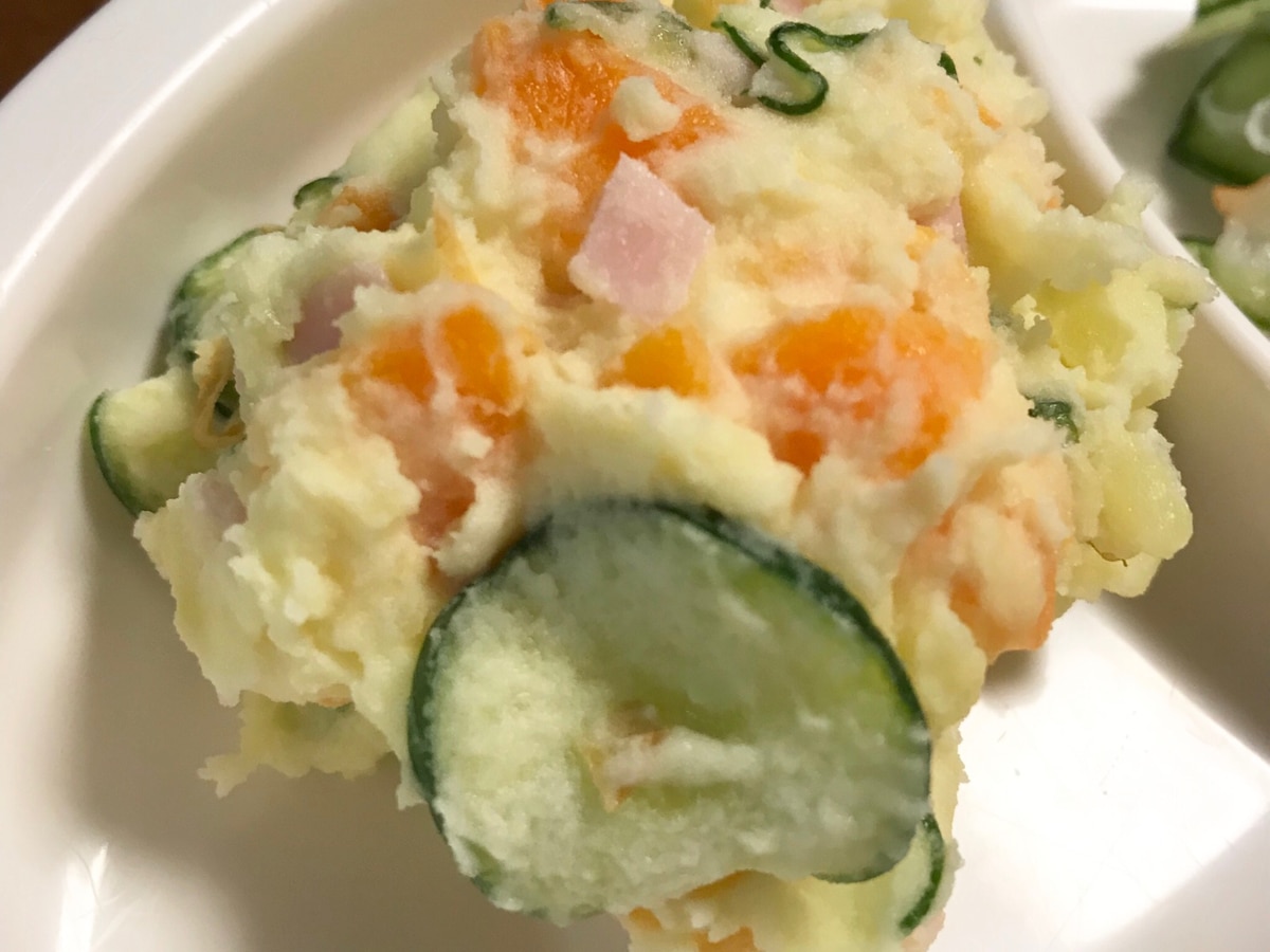 幼児食 人参たっぷりポテトサラダ レシピ 作り方 By みさちゃん 楽天レシピ